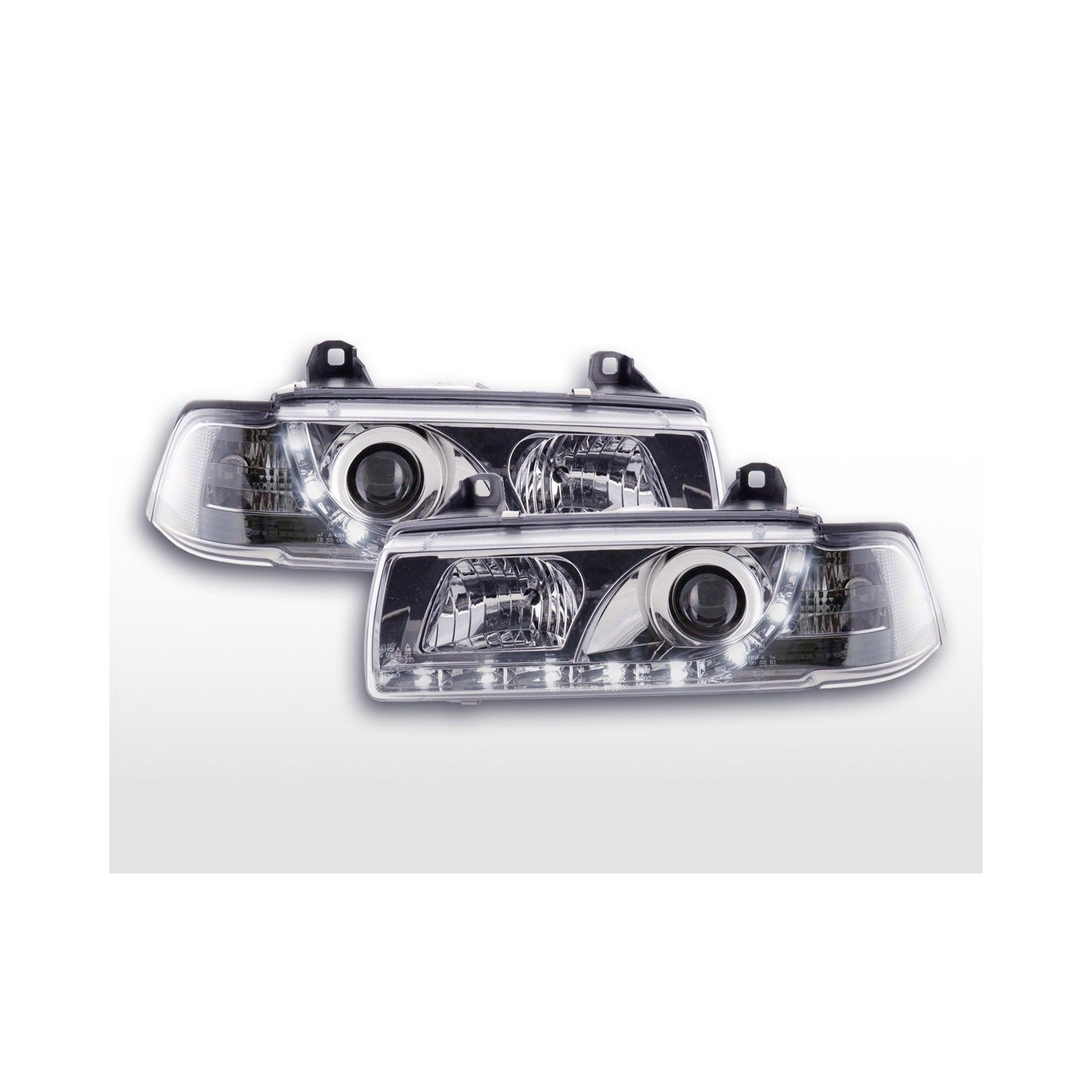 Daylight headlights LED daytime running lights BMW 3er E36 Coupe Cabrio 92 99 chrome