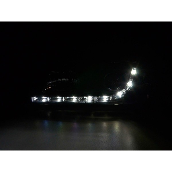 Daylight headlights LED daytime running lights BMW 3 series E36 sedan 92 98 black