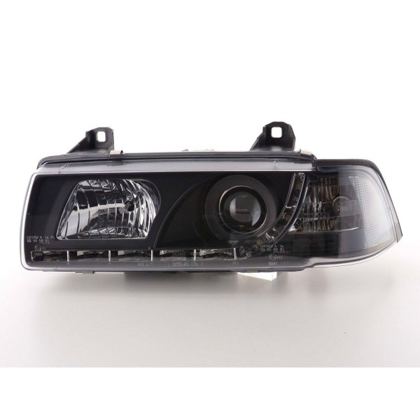 Daylight headlights LED daytime running lights BMW 3 series E36 sedan 92 98 black