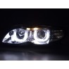 Angel eyes headlights BMW 3er E46 Limo Touring 02 05 chrome