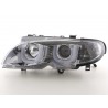 Angel eyes headlights BMW 3er E46 Limo Touring 02 05 chrome