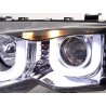 Daylight headlight LED DRL look BMW 3 series E46 Limo Touring 02 05 chrome for right hand drive