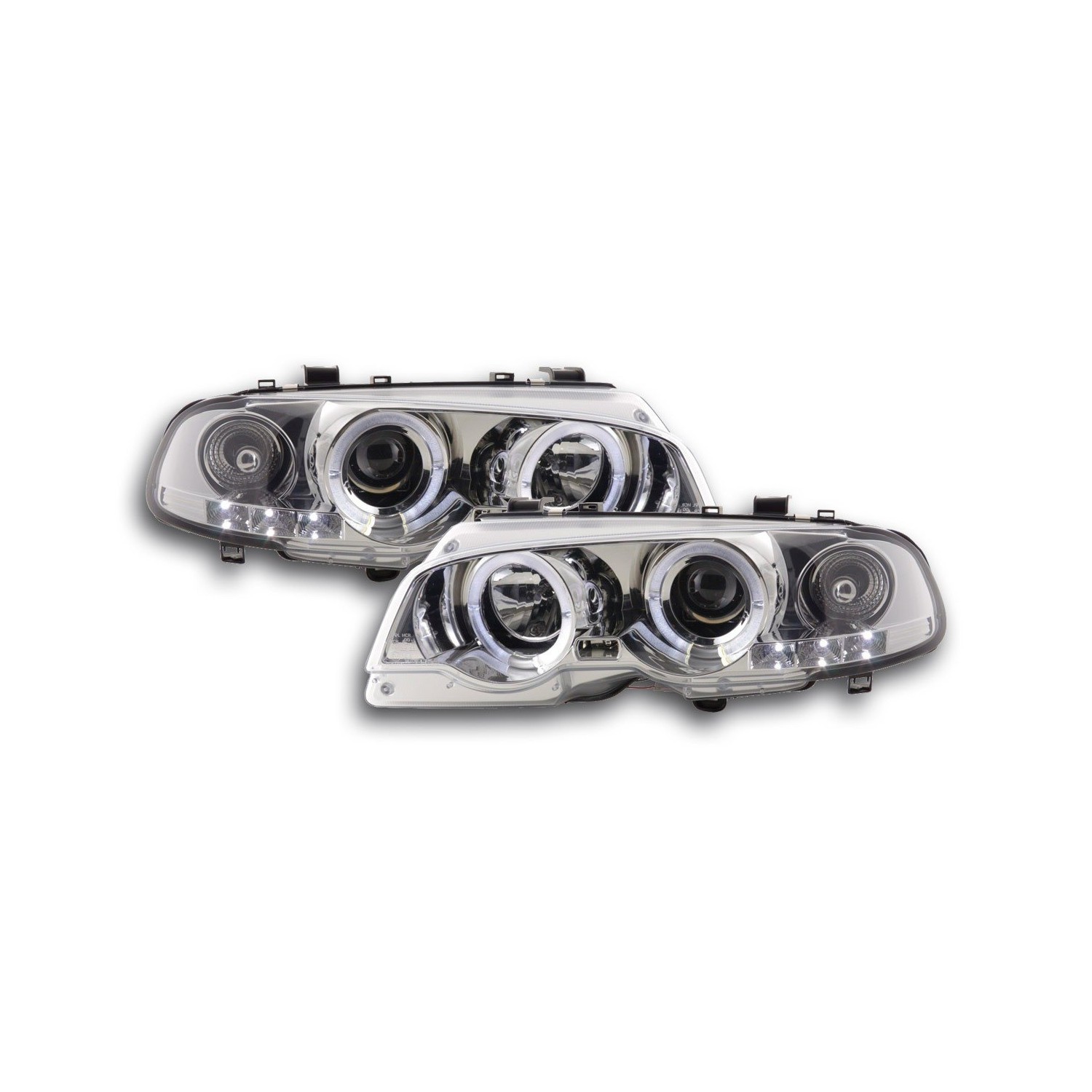 Headlight set BMW 3 series E46 Coupe Cabrio 98 02 chrome