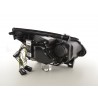 Headlight set xenon angel eyes LED BMW 5 series E60 E61 03 04 chrome for right hand drive