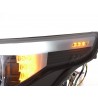 Headlight set Xenon Angel Eyes LED BMW 5 series E60 E61 03 04 black for right hand drive