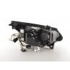 Headlight set Xenon Angel Eyes LED BMW 5 series E60 E61 05 08 black for right hand drive