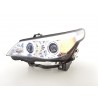 Headlights xenon angel eyes CCFL BMW 5er E60 E61 05 08 chrome