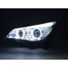 Headlights xenon angel eyes CCFL BMW 5er E60 E61 05 08 chrome
