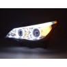 Headlights xenon angel eyes CCFL BMW 5er E60 E61 05 08 chrome