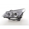 Headlights xenon angel eyes CCFL BMW 5er E60 E61 05 08 chrome