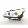 Headlights xenon angel eyes CCFL BMW 5er E60 E61 03 04 chrome