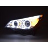 Headlights xenon angel eyes CCFL BMW 5er E60 E61 03 04 chrome
