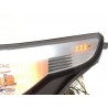 Headlight set xenon angel eyes CCFL BMW 5 series E60 E61 03 04 chrome for right hand drive