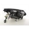 Headlight set Xenon Angel Eyes CCFL BMW 5 series E60 E61 03 04 black for right hand drive