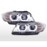 Daylight headlight LED DRL look BMW 3 series E90 E91 05 08 chrome