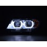 Daylight headlight LED DRL look BMW 3 series E90 E91 05 08 chrome