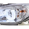 Daylight headlight LED DRL look BMW 3 series E90 E91 05 08 chrome