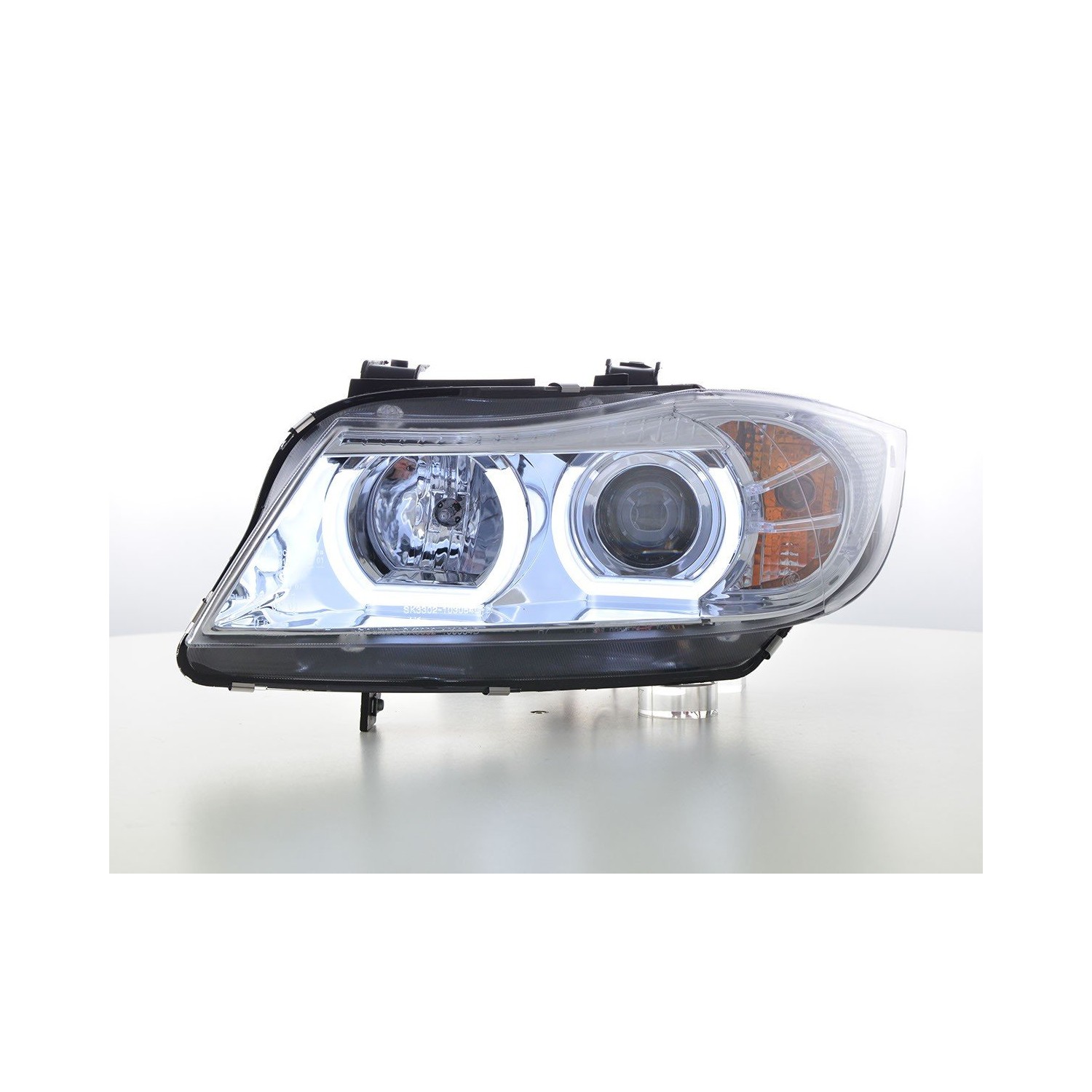 Headlight set Xenon Daylight LED DRL look BMW 3 series E90 E91 05 08 chrome