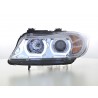 Headlight set Xenon Daylight LED DRL look BMW 3 series E90 E91 05 08 chrome