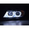 Headlight set Xenon Daylight LED DRL look BMW 3 series E90 E91 05 08 chrome