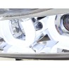 Headlight set Xenon Daylight LED DRL look BMW 3 series E90 E91 05 08 chrome