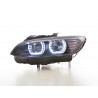 Headlight set Xenon Daylight LED daytime running lights BMW 3 series E92 E93 06 10 black