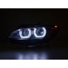 Headlight set Xenon Daylight LED daytime running lights BMW 3 series E92 E93 06 10 black