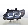 Headlight set Xenon Daylight LED daytime running lights BMW 3 series E92 E93 06 10 black