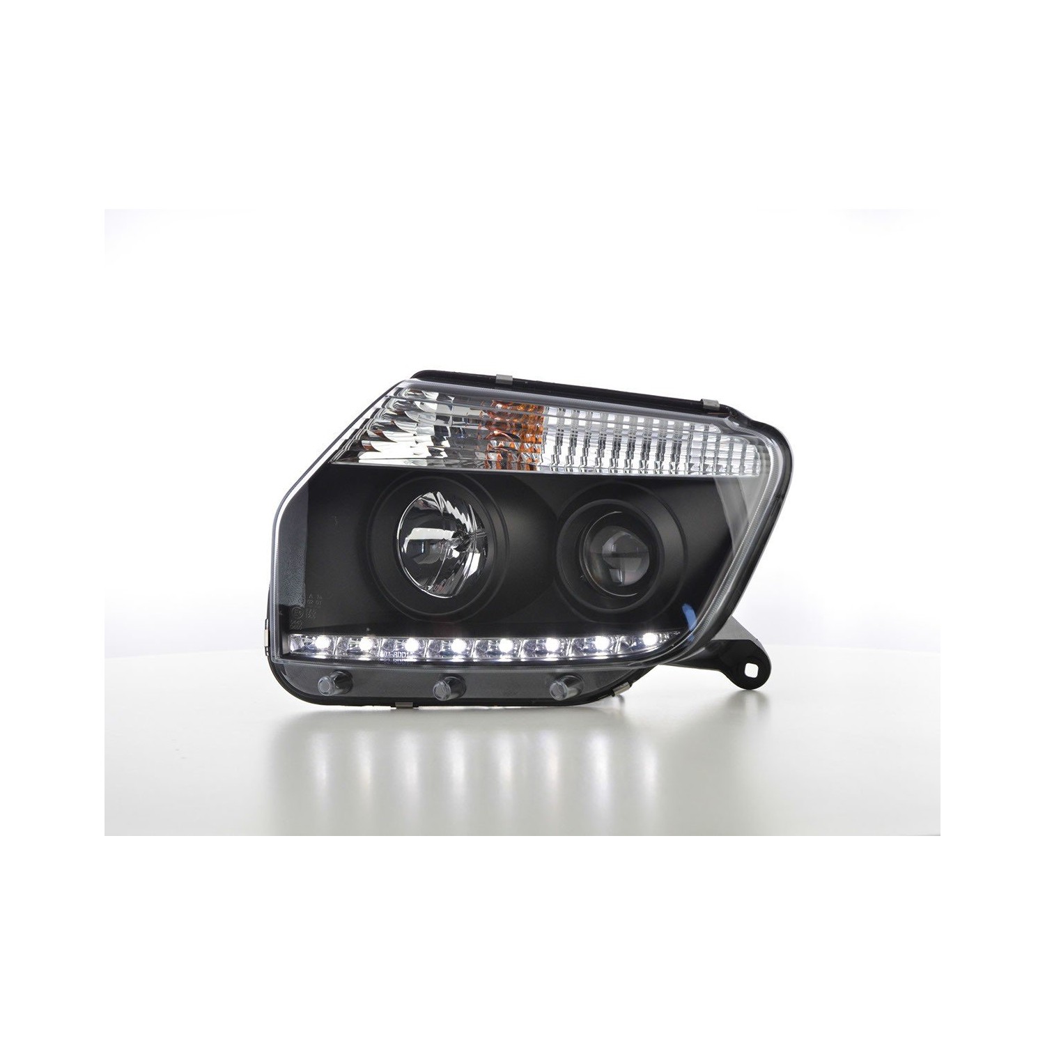 Headlight set Daylight LED daytime running lights Dacia Duster from 2014 black
