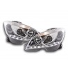 Daylight headlight LED DRL look Mercedes C Class W204 07 10 chrome