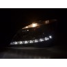 Daylight headlight LED DRL look Mercedes C Class W204 07 10 chrome