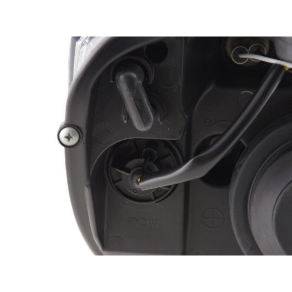 Daylight headlight LED DRL look Mercedes C Class W204 07 10 black
