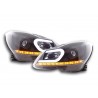 Daylight headlight LED DRL look Mercedes C Class W204 11 14 black