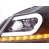Daylight headlight LED DRL look Mercedes C Class W204 11 14 black