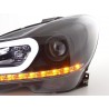 Daylight headlight LED DRL look Mercedes C Class W204 11 14 black