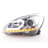 Daylight headlight LED DRL look Mercedes C Class W204 11 14 chrome