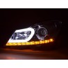 Daylight headlight LED DRL look Mercedes C Class W204 11 14 chrome
