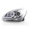 Daylight headlight LED DRL look Mercedes C Class W204 11 14 chrome