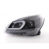 Daylight headlight LED DRL look Mercedes C Class W204 11 14 black