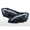 Daylight headlight LED DRL look Mercedes Benz S Class 221 05 09 black