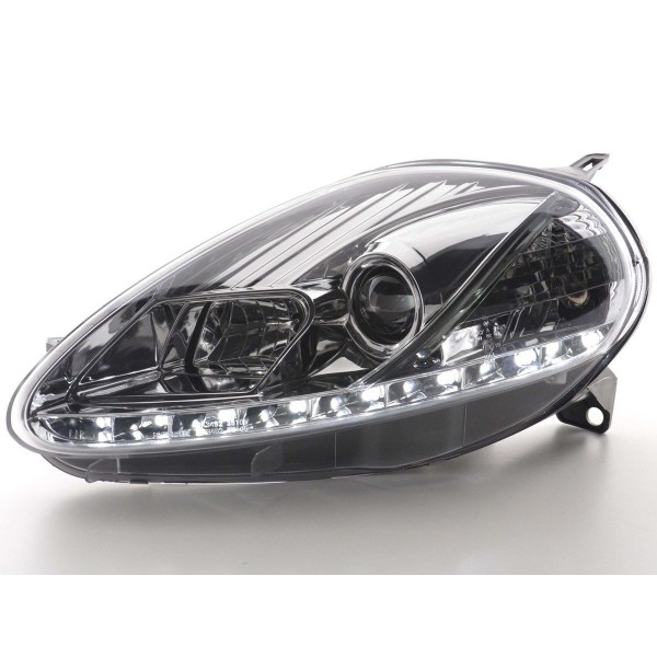 Daylight headlights LED daytime running lights Fiat Grande Punto 199 05 08 chrome