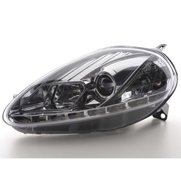 Daylight headlights LED daytime running lights Fiat Grande Punto 199 05 08 chrome
