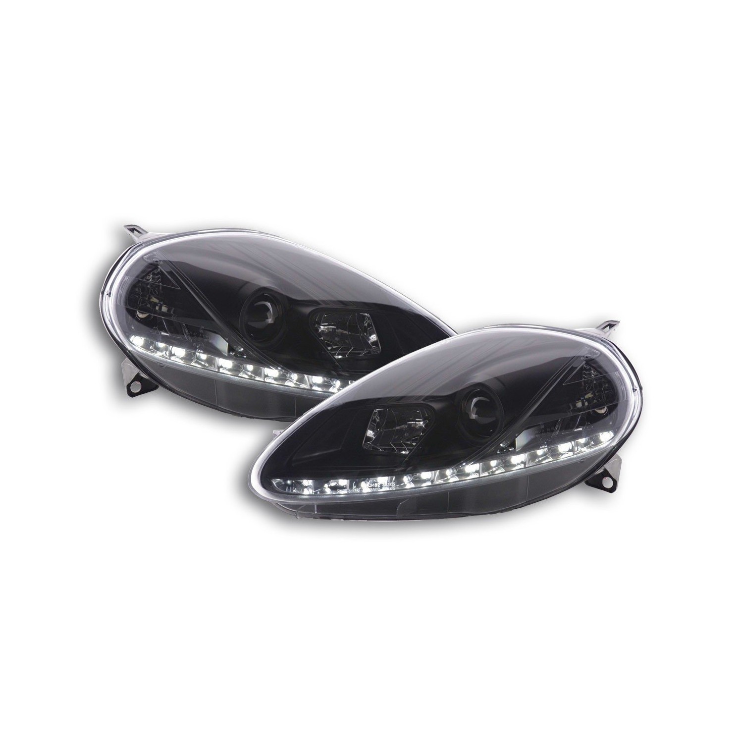 Daylight headlight LED daytime running lights Fiat Grande Punto 199 black
