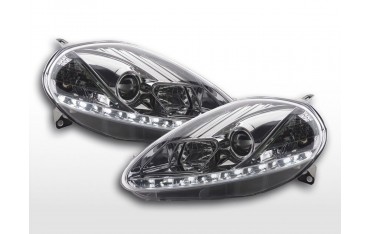 Daylight headlight LED daytime running lights Fiat Grande Punto 199 chrome
