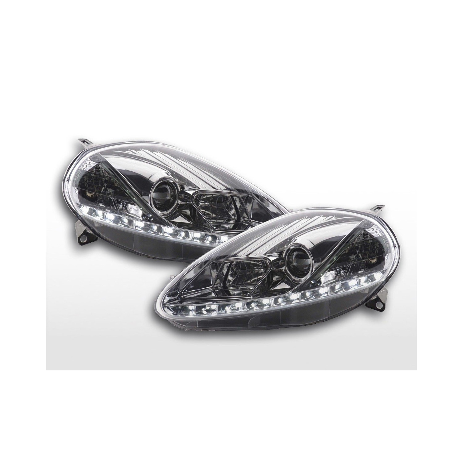 Daylight headlight LED daytime running lights Fiat Grande Punto 199 chrome
