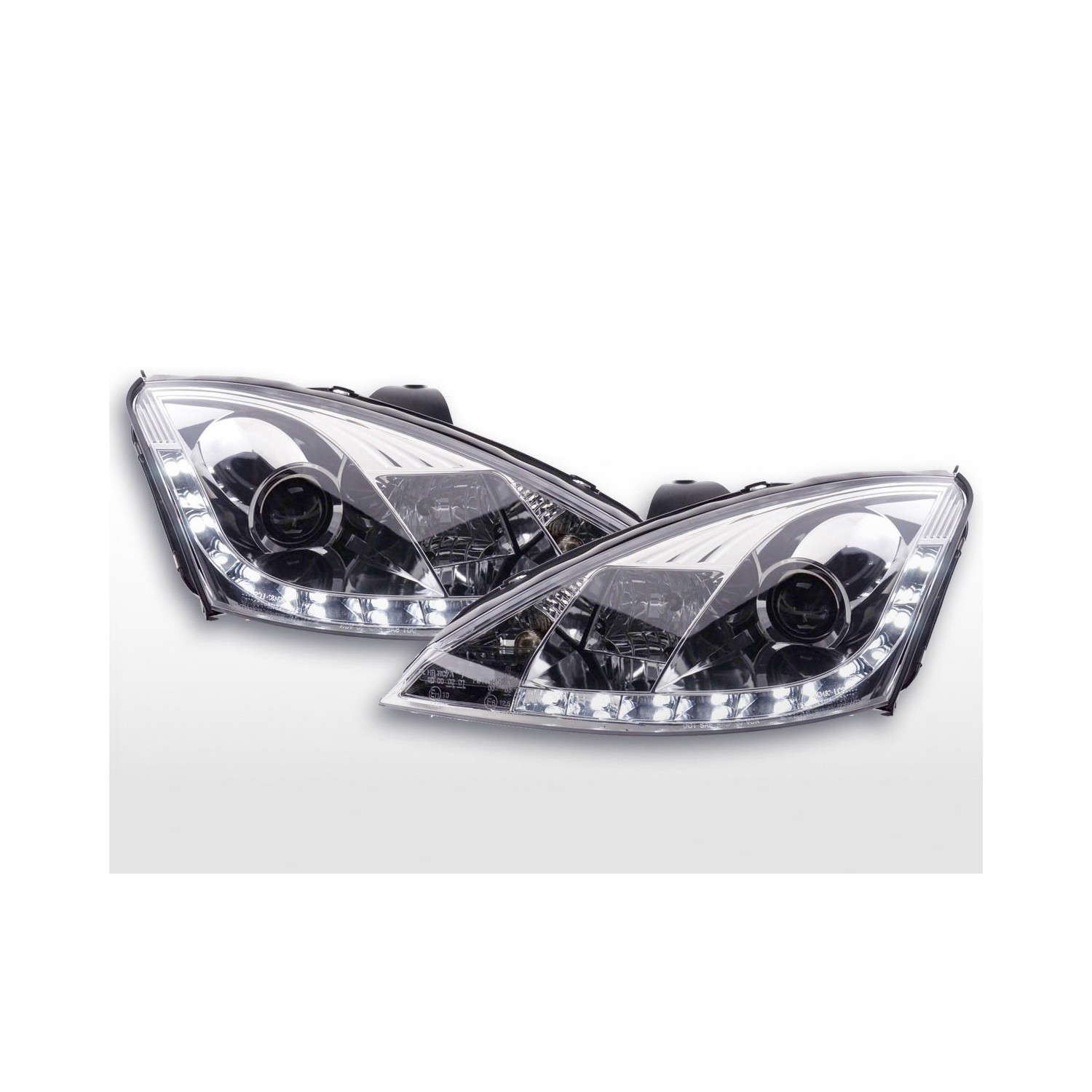 Daylight headlight LED daytime running lights Ford Focus 1 C170 chrome