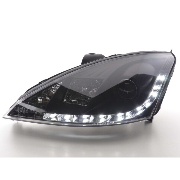 Daylight headlight LED daytime running lights Ford Focus 1 C170 black