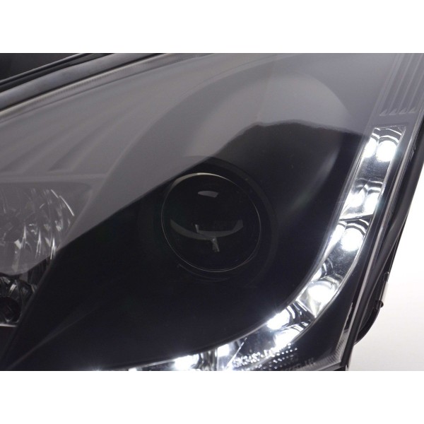 Daylight headlight LED daytime running lights Ford Focus 1 C170 black