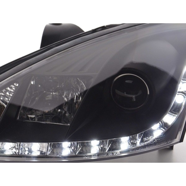 Daylight headlight LED daytime running lights Ford Focus 1 C170 black