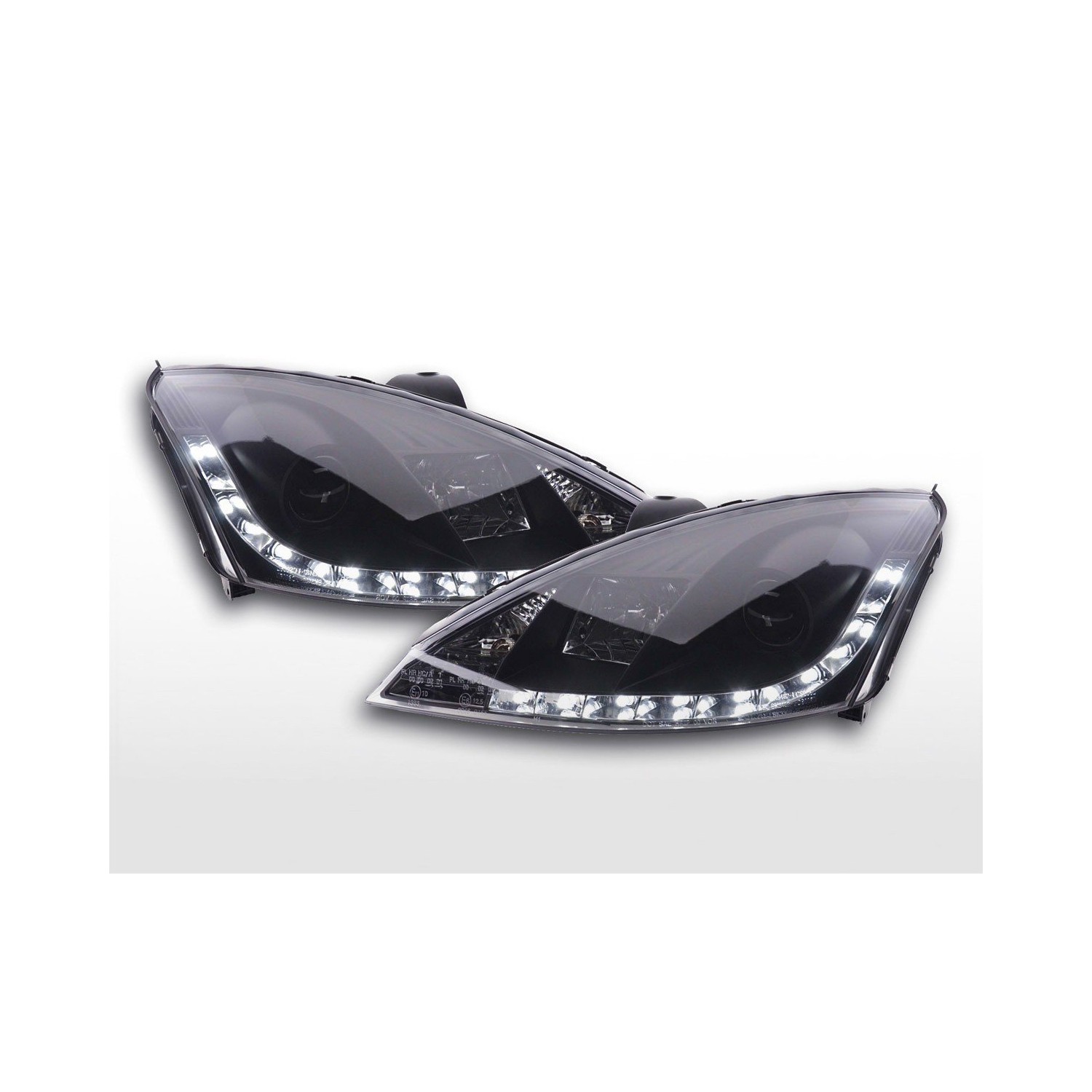Daylight headlight LED daytime running lights Ford Focus 1 C170 black